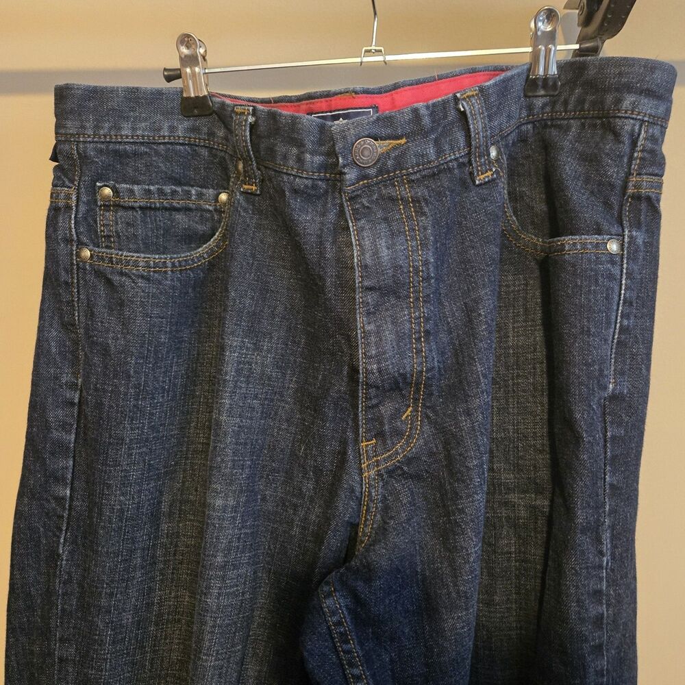 Dockers Men's Straight Leg Dark Blue Denim Jeans 36 X 30